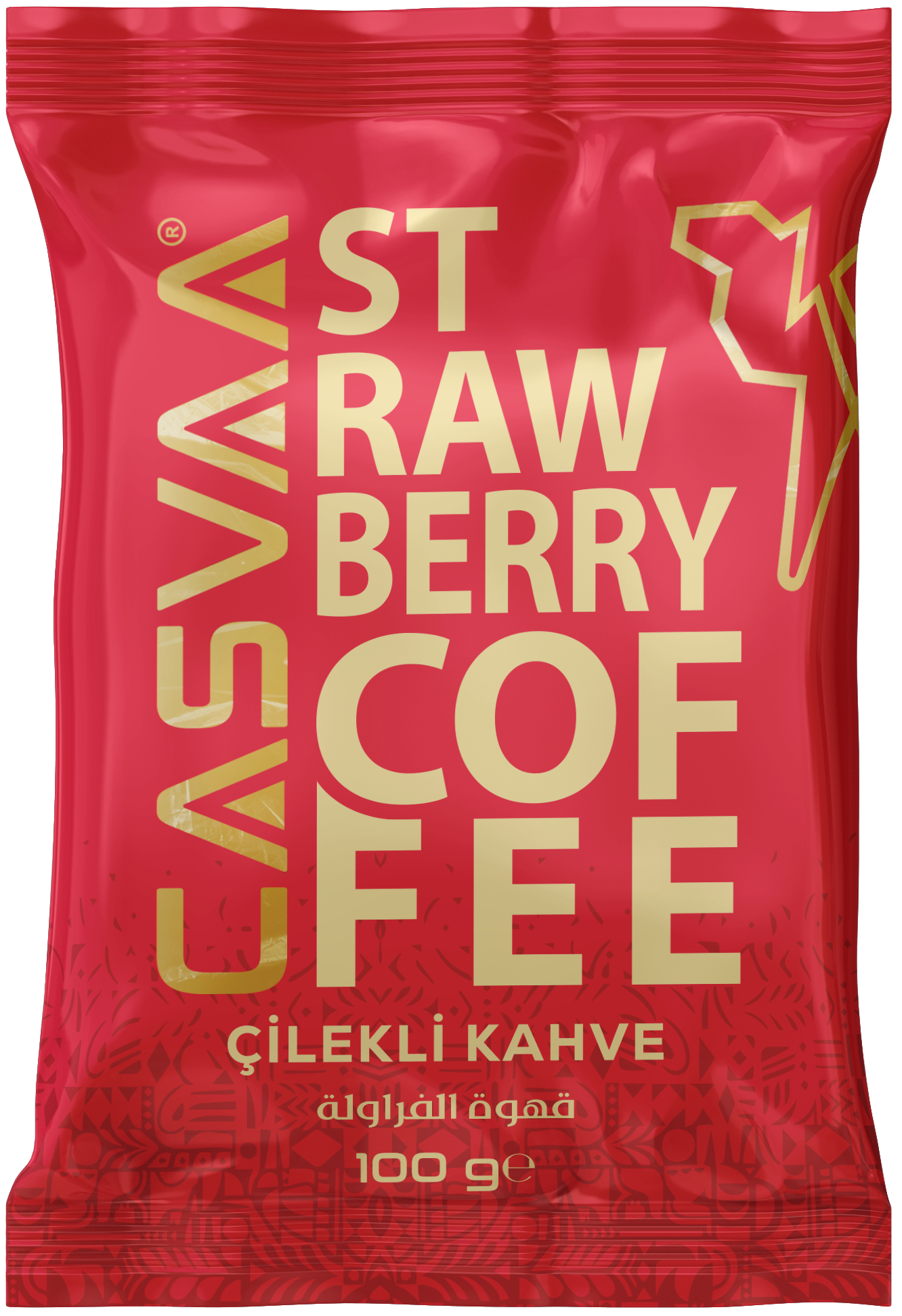 Çilekli Kahve - 100Gr